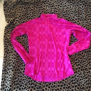 Mondetta pullover zip up pink size large